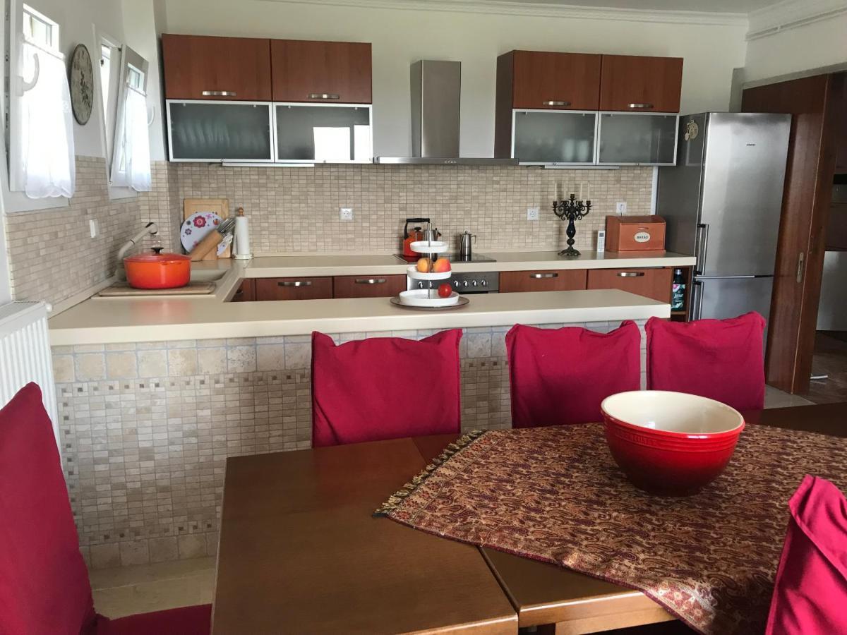 Schoenes Familienappartement In Pelekas, Corfu Mit Meerblick Екстер'єр фото