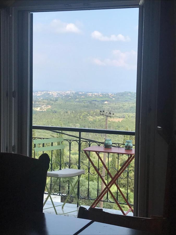 Schoenes Familienappartement In Pelekas, Corfu Mit Meerblick Екстер'єр фото