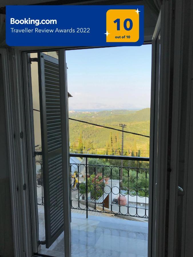 Schoenes Familienappartement In Pelekas, Corfu Mit Meerblick Екстер'єр фото