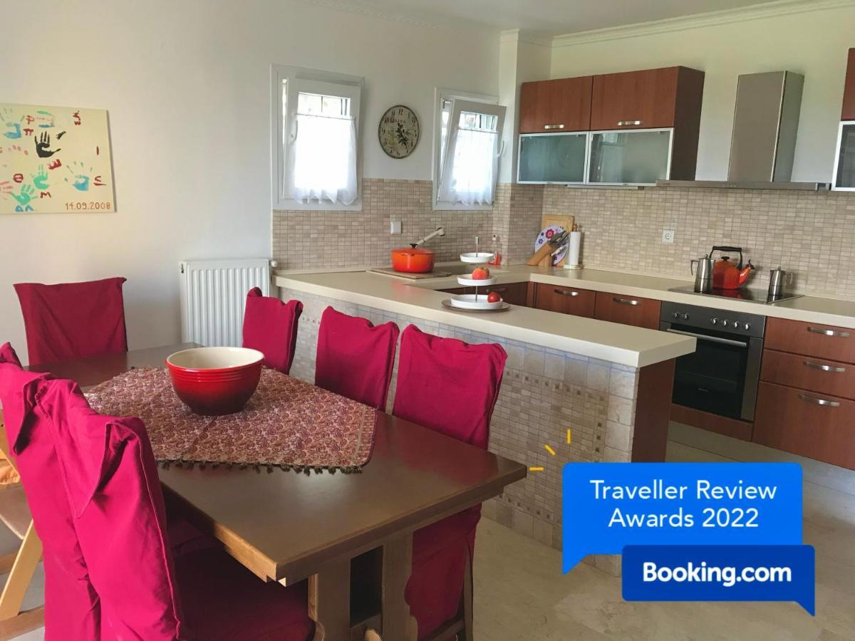 Schoenes Familienappartement In Pelekas, Corfu Mit Meerblick Екстер'єр фото